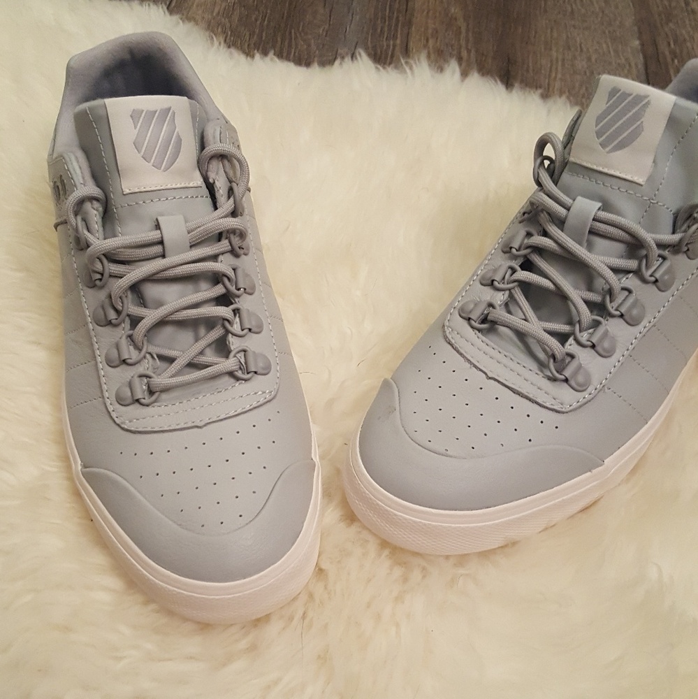 New Womens K-Swiss Gray Gstaad Neu Sleek Trainers